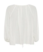 Olsen Women's Tie Neck Tunic Blouse