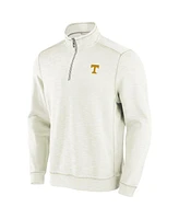 Tommy Bahama Men's Cream Tennessee Volunteers Tobago Bay Half-Zip Tri-Blend Top