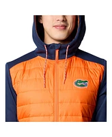Columbia Men's Navy/Orange Florida Gators Out-Shield Hybrid Full-Zip Hoodie Jacket