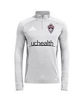 Adidas Men's Silver Colorado Rapids 2025 Quarter-Zip Long Sleeve Training Sweatshirt