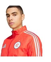 Adidas Men's Red/Light Blue Chicago Fire 2025 Anthem Reversible Full-Zip Jacket