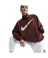 Nike Women's Brown Club America Ca x Essential Woven Full-Zip Jacket
