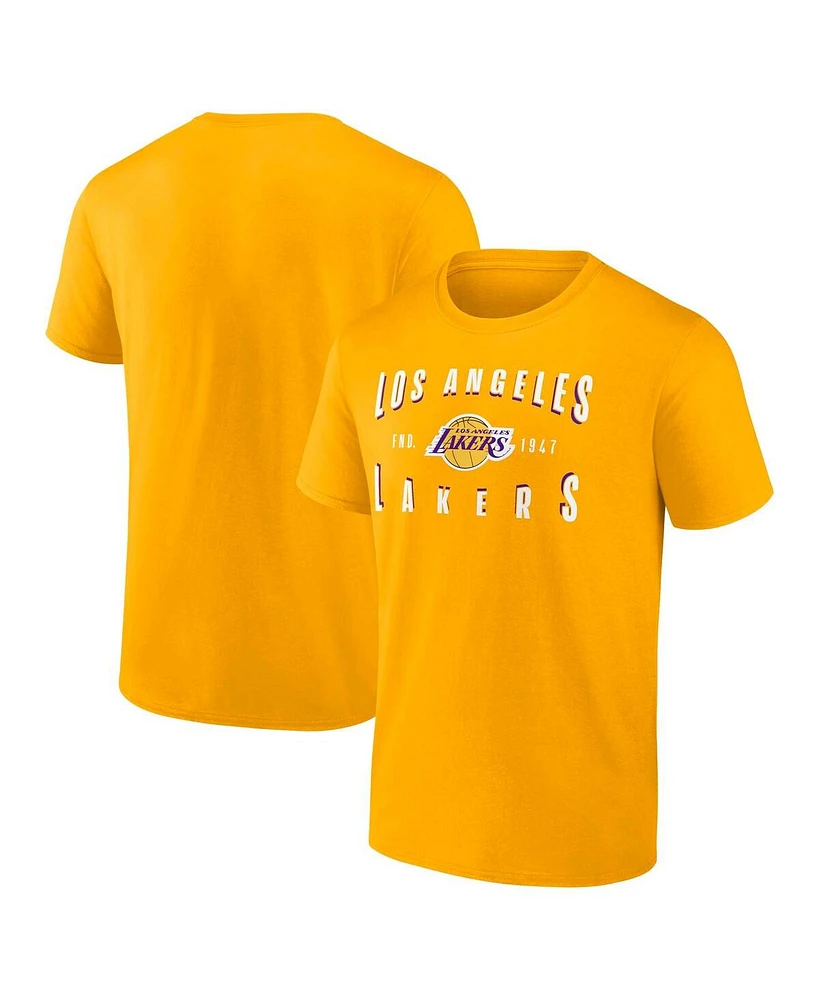 Fanatics Men's Gold Los Angeles Lakers Competition T-Shirt