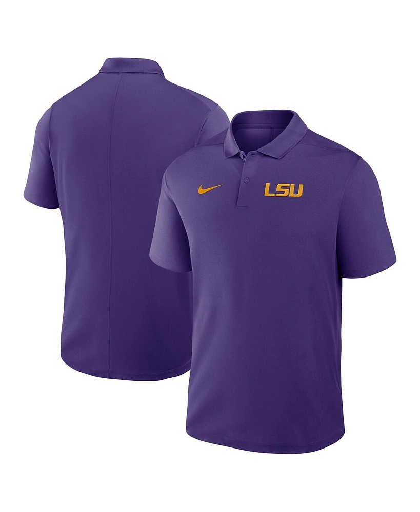 Nike Men's Purple Lsu Tigers Primetime Victory Primary Logo Performance Polo Shirt