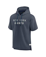 Fanatics Men's Navy New York Giants Elements Future Ground Lettering Short Sleeve Pullover Hoodie