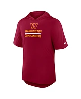 Nike Men's Burgundy Washington Commanders Lockup Tri-Blend Hoodie T-Shirt