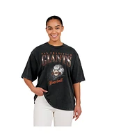 Wear by Erin Andrews Women's Charcoal San Francisco Giants Boyfriend T-Shirt