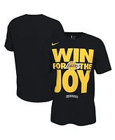 Nike Men's and Women's Black Los Angeles Lakers 2025 Nba Playoffs On-Court Mantra T-Shirt