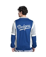 Starter Men's Royal/Gray Los Angeles Dodgers Contender Tricot Full-Zip Track Jacket