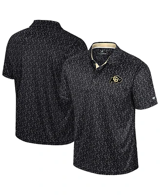 Colosseum Men's Black Colorado Buffaloes Sublimated Golf Polo Shirt