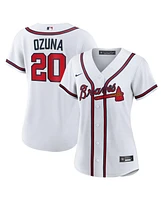 Nike Women's Marcell Ozuna White Atlanta Braves Home Replica Jersey