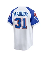 Nike Men's Greg Maddux White Atlanta Braves Throwback Cooperstown Collection Limited Jersey