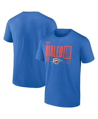 Fanatics Men's Blue Oklahoma City Thunder 2025 Northwest Division Champions Locker Room T-Shirt