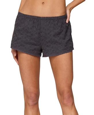Edikted Women's Shaya Eyelet Shorts