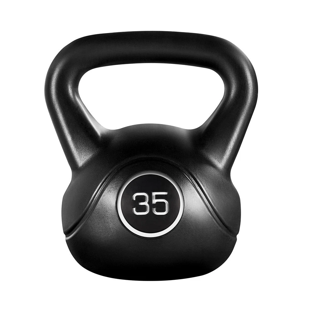 Yaheetech 35lb Kettlebell Hdpe Coated Kettle Bells for Home Gym