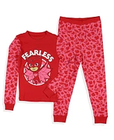 Pj Masks Toddler Girls Owlette Fearless 2 Piece Long Sleeve Tight Fit Pajama Set