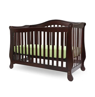 L A Baby The Brentwood 4 in 1 Convertible Full Sized Wood Crib