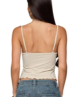 Edikted Women's Landon Drawstring Split Front Top