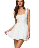 Edikted Women's Reina Embroidered Cotton Mini Dress