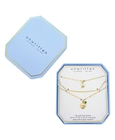 Unwritten Cubic Zirconia Sea Life Pendant Layered Necklace Set