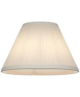 Antique White Small Empire Mushroom Pleated Lamp Shade 5" Top x 11" Bottom x 7.5" High (Clip-On) Replacement - Springcrest