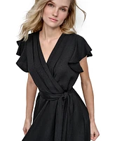Dkny Women's Flutter-Sleeve Midi Dress