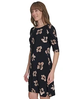 Tommy Hilfiger Petite Floral-Print Jersey Dress