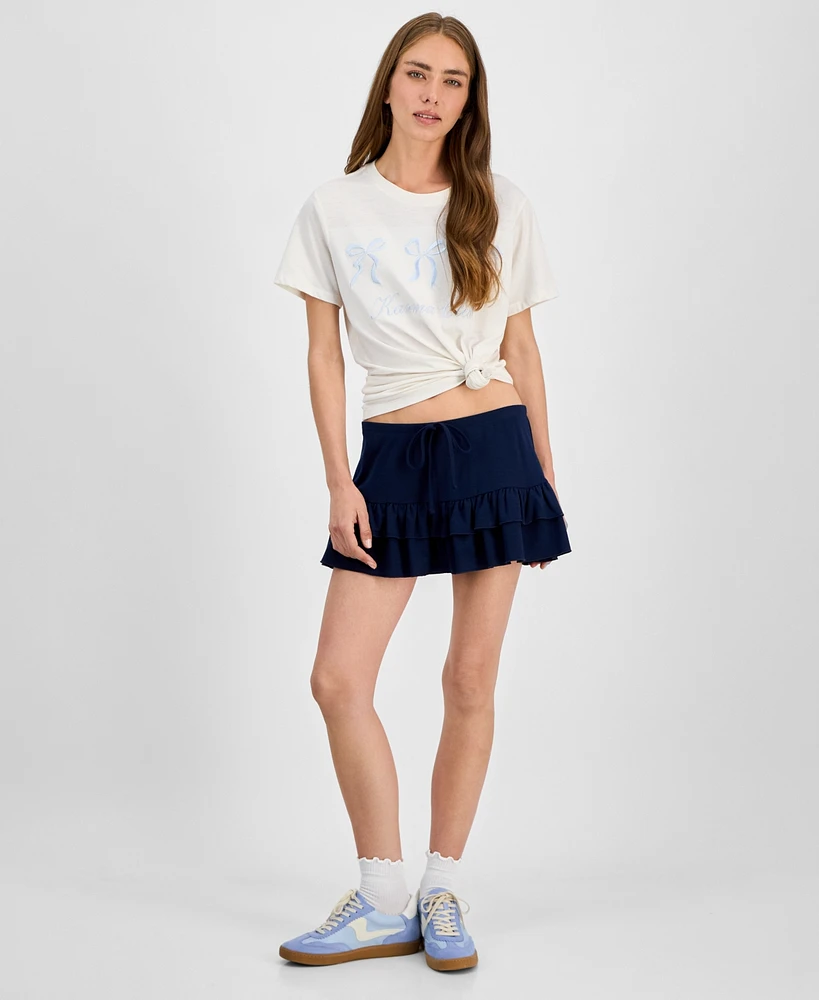 Celebrity Pink Juniors' Pleated Skort
