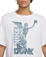 Nike Women's Cotton Short-Sleeve Cropped Basketball T-Shirt