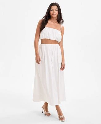 French Connection Womens Nomi Cotton Crop Top Nomi Cotton Midi Skirt