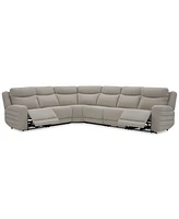Kristyan 6-Pc. Fabric Sectional with 3 Power Motion Chairs, Exclusively at Macy's