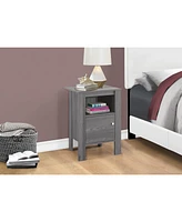 Modern Wood End Table with Bottom Shelf – Space-Saving Design