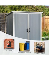 5x3FT Outdoor Storage Shed Waterproof Resin Cabinet with Lockable Doors