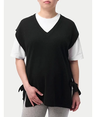 V-neck Cashmere Maternity Top