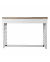 Wood Writing Desk with 3 Drawers – Functional & Elegant Design