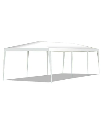 10 x 30 Feet Gazebo Canopy Tent with Connection Stakes and Wind Ropes