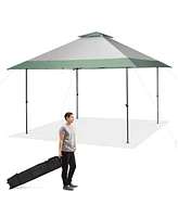 13 x 13 Feet Pop-Up Patio Canopy Tent with Shelter and Wheeled Bag