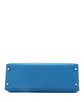 Pre-Owned Hermes Kelly Handbag Epsom with Palladium Hardware