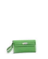 Pre-Owned Hermes Kelly To Go Wallet Tressage Epsom
