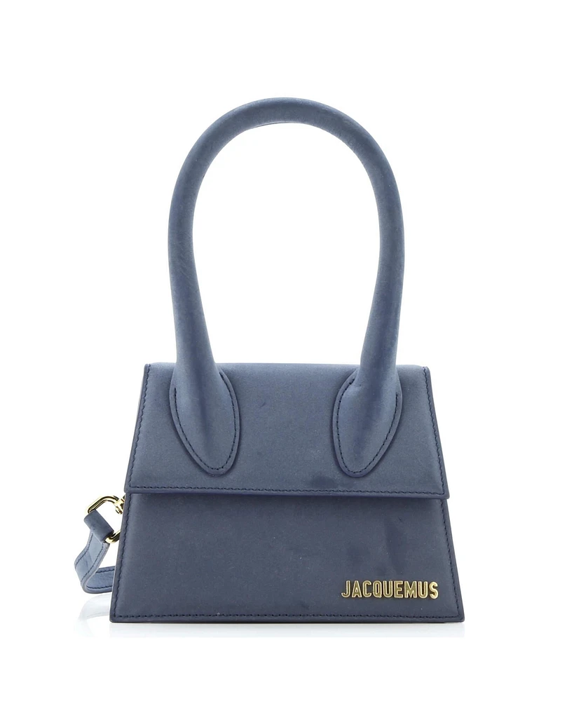 Pre-Owned Jacquemus Le Chiquito Noeud Bag Suede