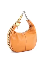 Pre-Owned Stella McCartney Small Frayme Zipped Hobo Bag Faux Leather