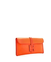 Pre-Owned Hermes 29 Jige Elan Clutch Swift with Chevre Mysore
