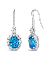 Anna Zuckerman Kennedy Oval Crystalline Earrings
