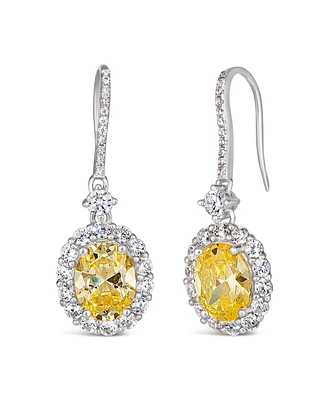 Anna Zuckerman Kennedy Oval Crystalline Earrings