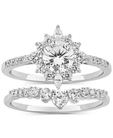 Giani Bernini 2-Pc. Set Cubic Zirconia Bridal Sterling Silver, Exclusively at Macy's