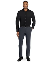 Michelsons Of London Men's Solid Hybrid Slim Fit Easy Care Long Sleeve Shirt