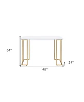 Sleek and Compact Writing Desk – Perfect for Small Spaces