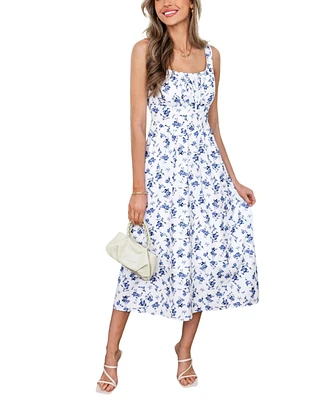 Cupshe Women's Sunny Bouquet Floral Maxi Beach Dress