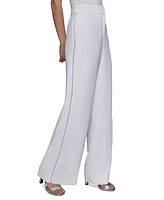 Karl Lagerfeld Paris Women's Embellished-Side-Seam Pants