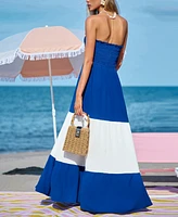 Cupshe Women's Moonlight Hues Two-Toned Maxi Beach Dress